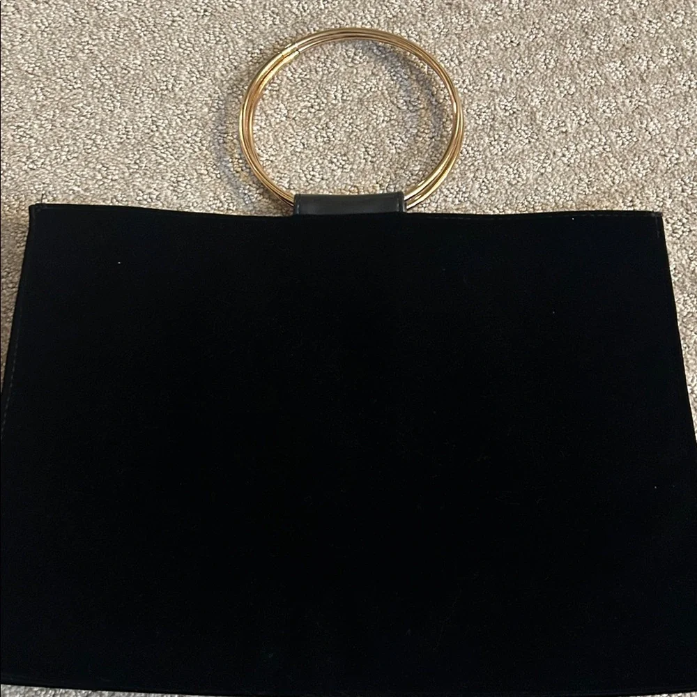 Carolina Herrera Black Velvet with Gold Accent - Picture 3 of 4
